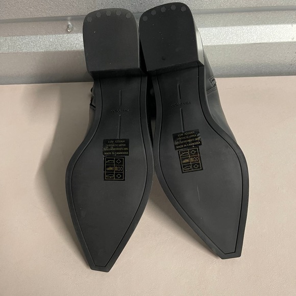 Dolce Vita Women's Black Zippered Pointed Toe Josiah Bootie Block Heel Boots 11 - Picture 9 of 9